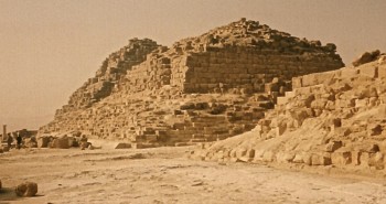 Remains of a subsidiary pyramid