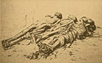 The three side-room mummies of KV35. Engraving from a photograph. 